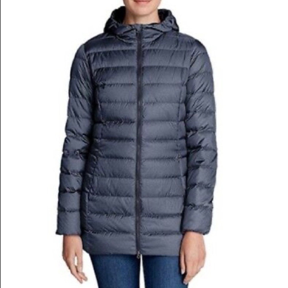 Eddie Bauer CirrusLite hooded down parka XSP